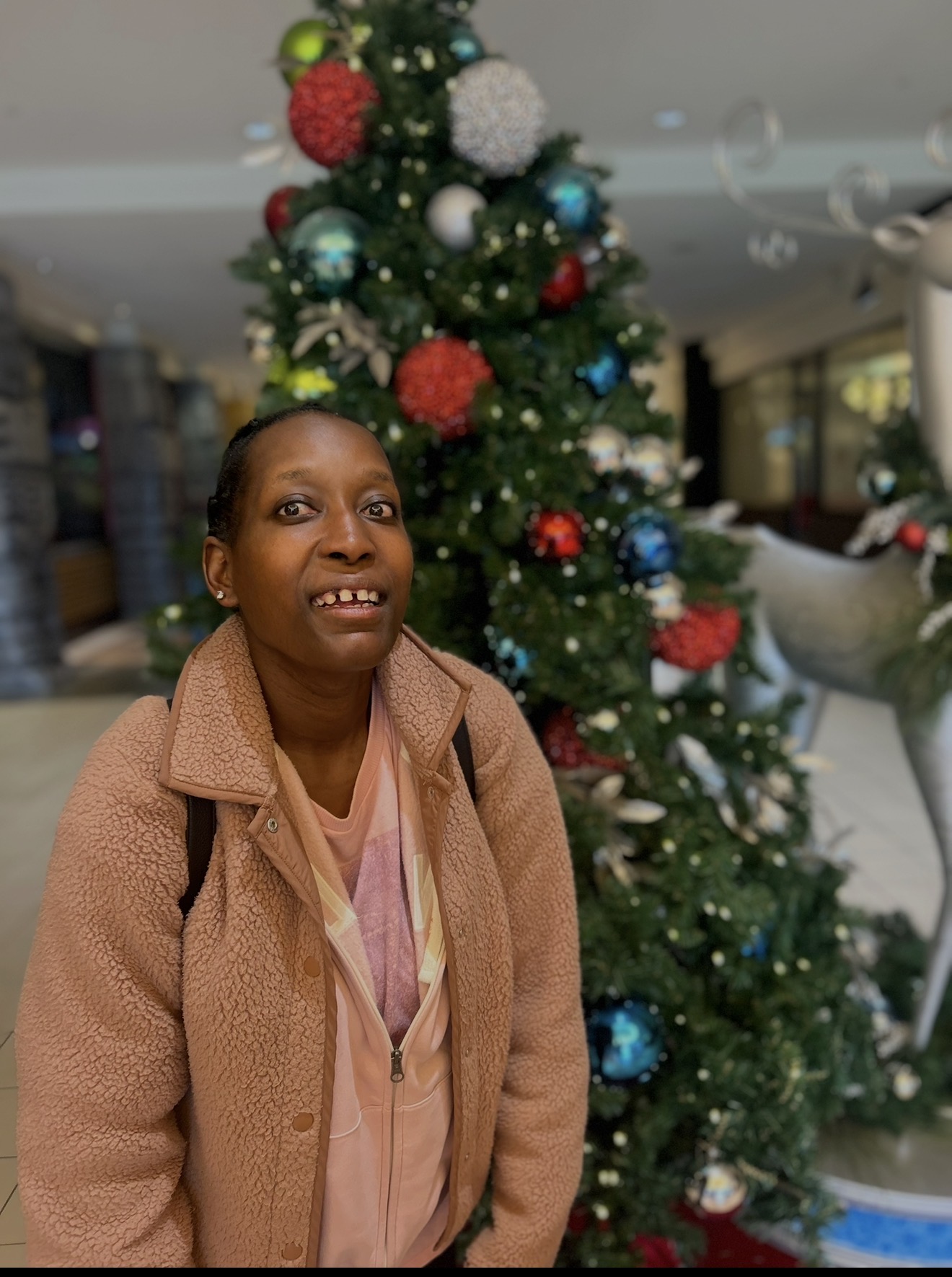 Participant during holiday celebration