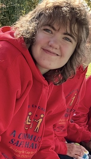 Participant smiling outdoors